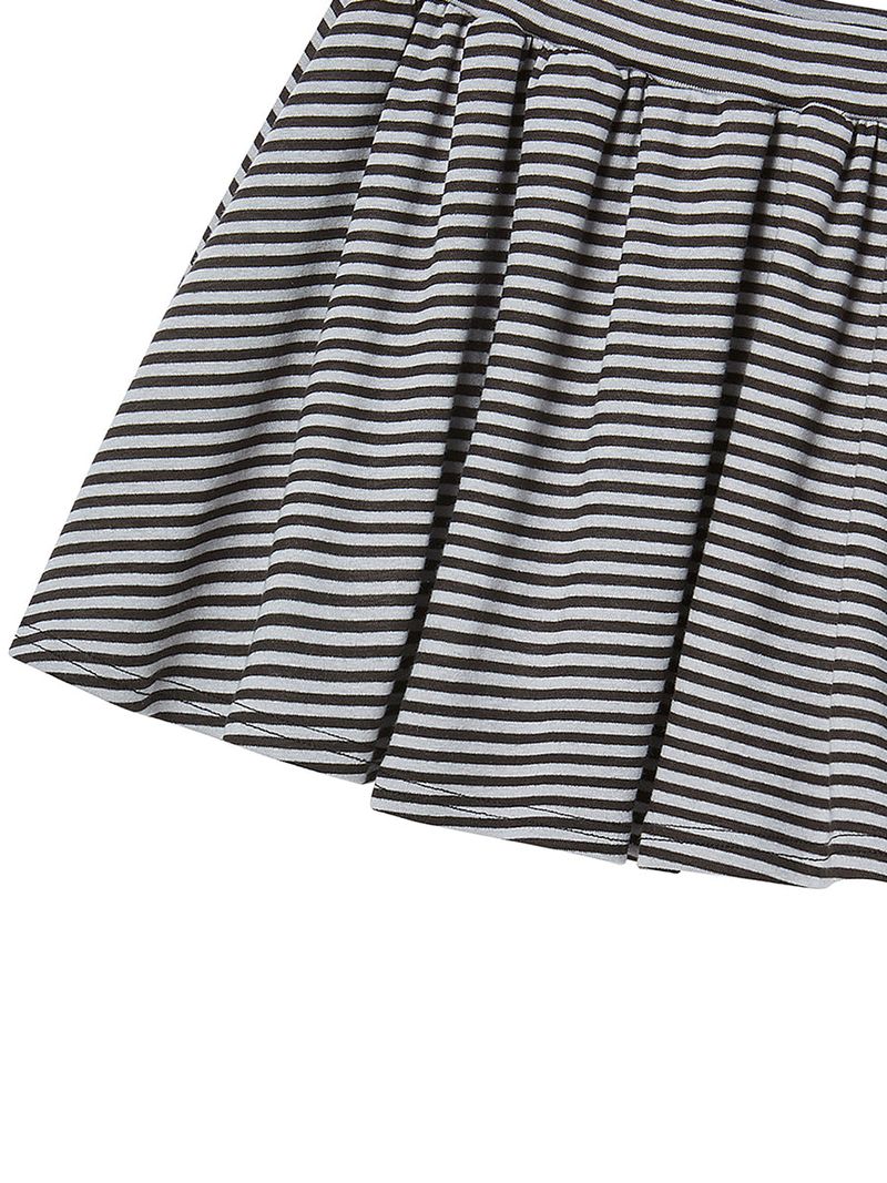 STRIPE FRILL MINI SKIRT (LIGHT PURPLE)