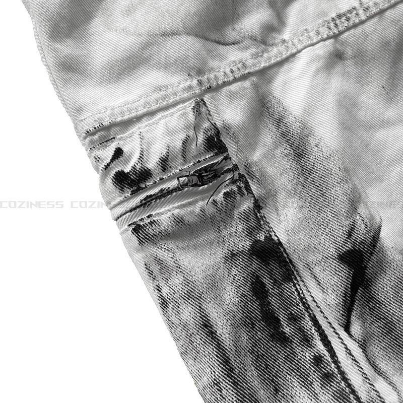 DV Dirty Parasuit White Cargo Pants