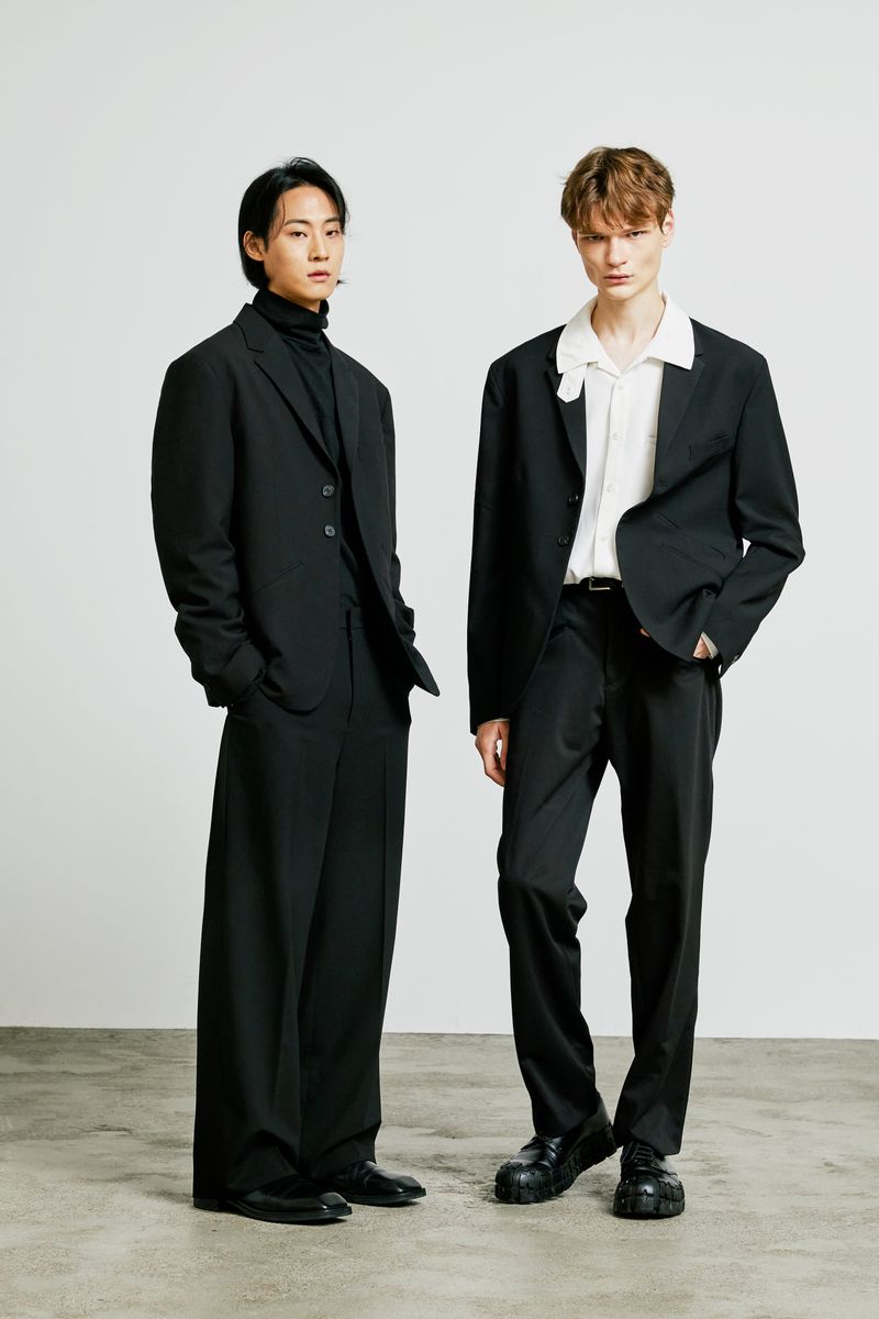 essential double welt pocket blazer
