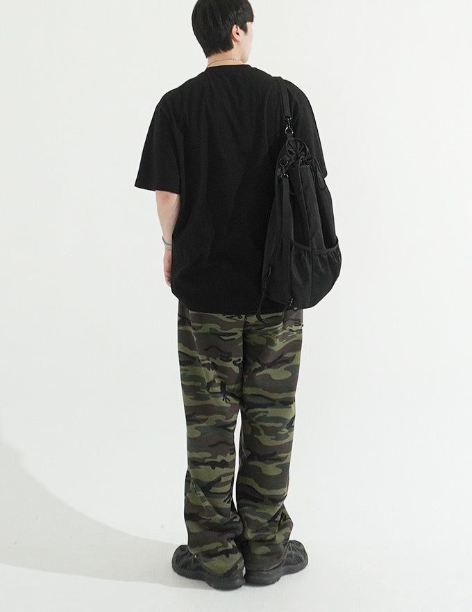 Camouflage Wide String Pants