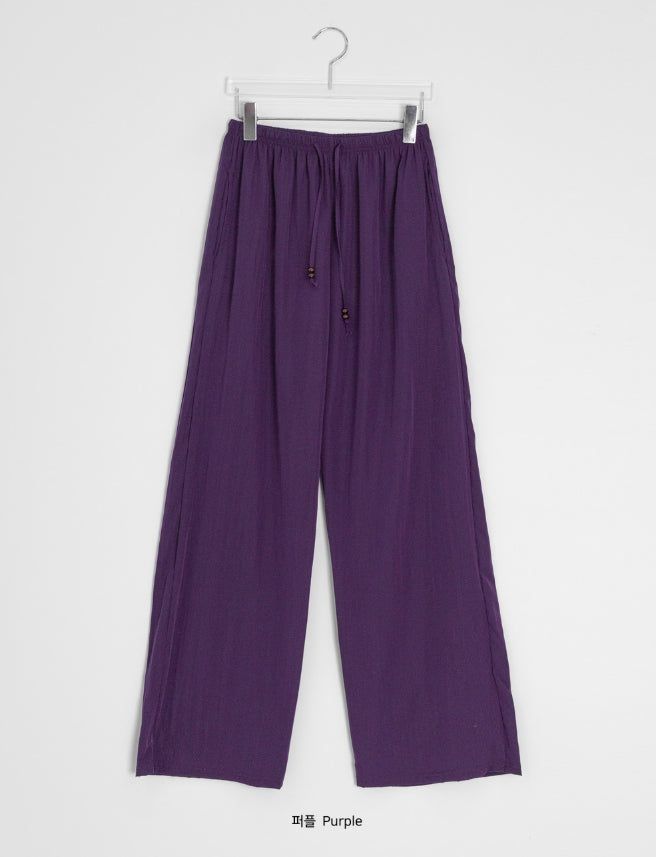 Ritz Wood String Color Nylon Pants