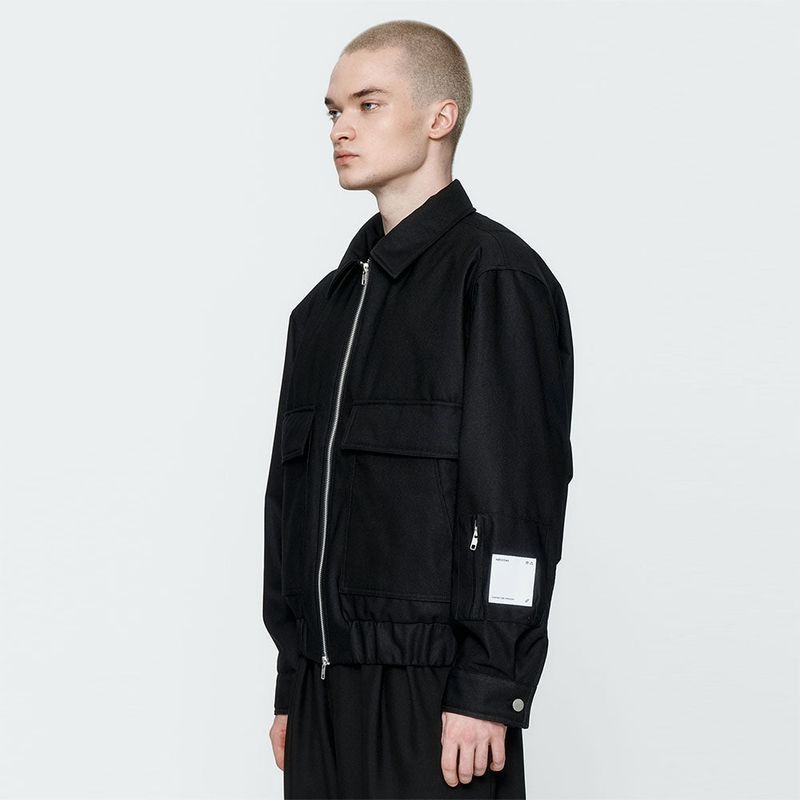 Out pocket flying jacket Black