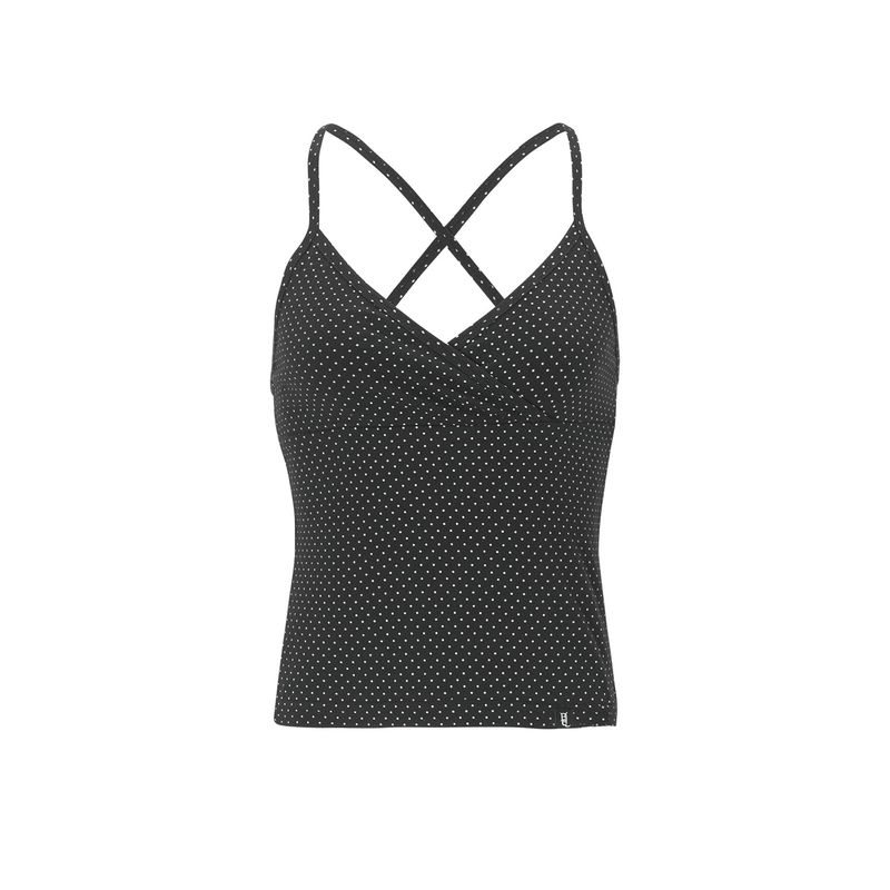 DOT CAMISOLE-BLACK