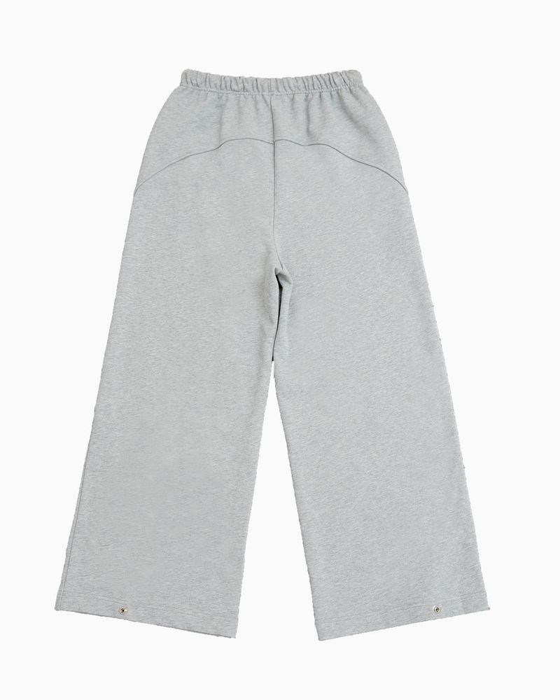 Snap curve sewat pants / gray