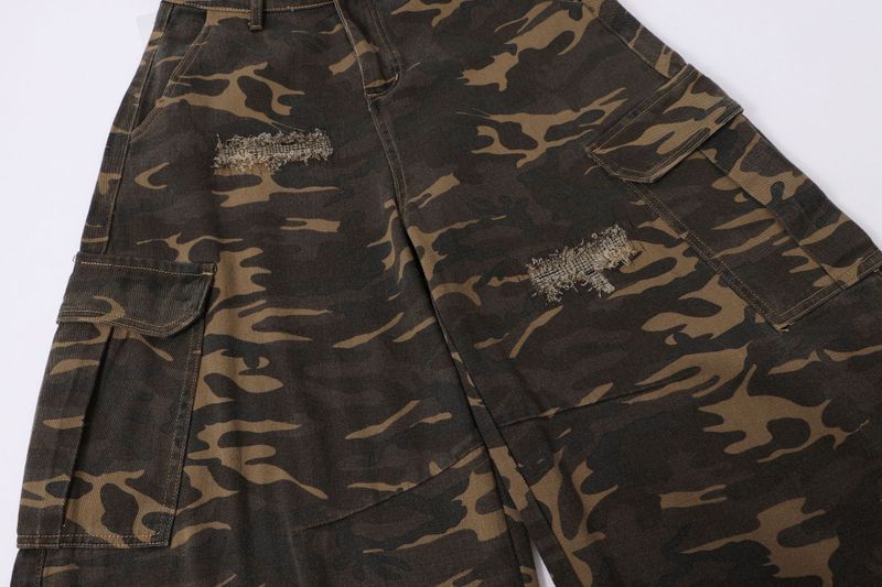 Wild Camo Flare Cargo Pants 233238565