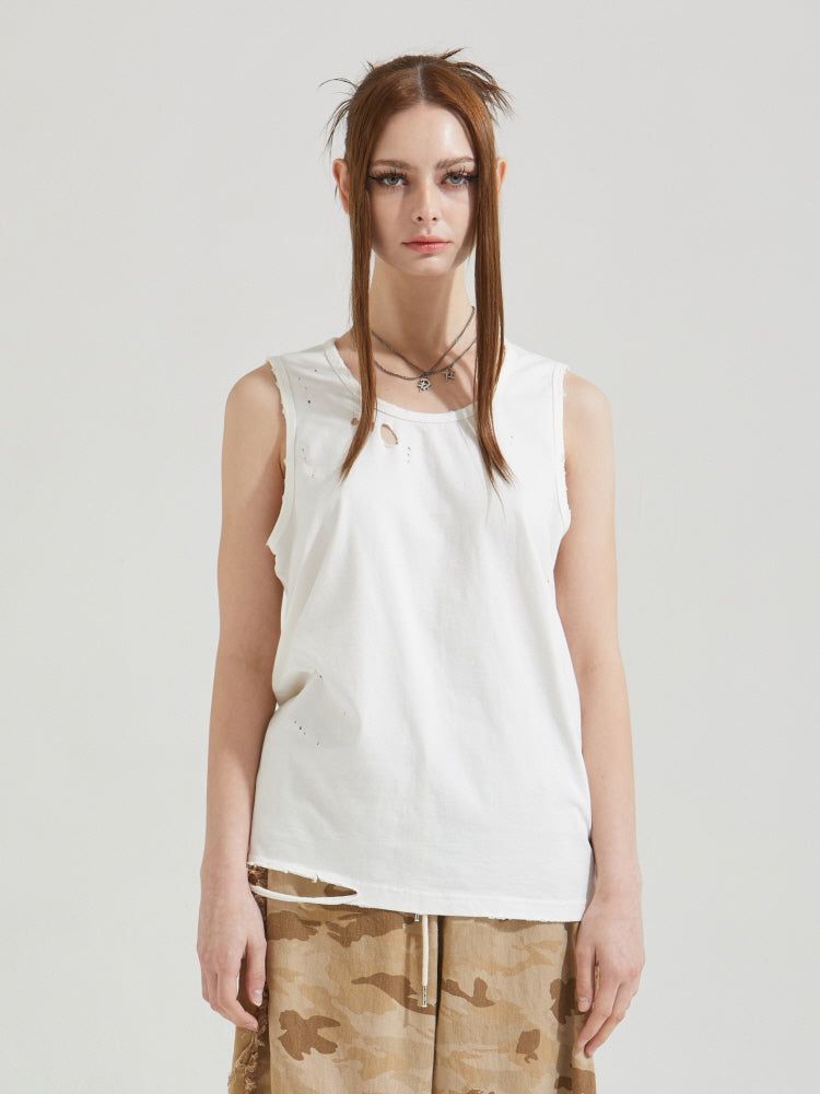 DRILL SLEEVELESS TOP