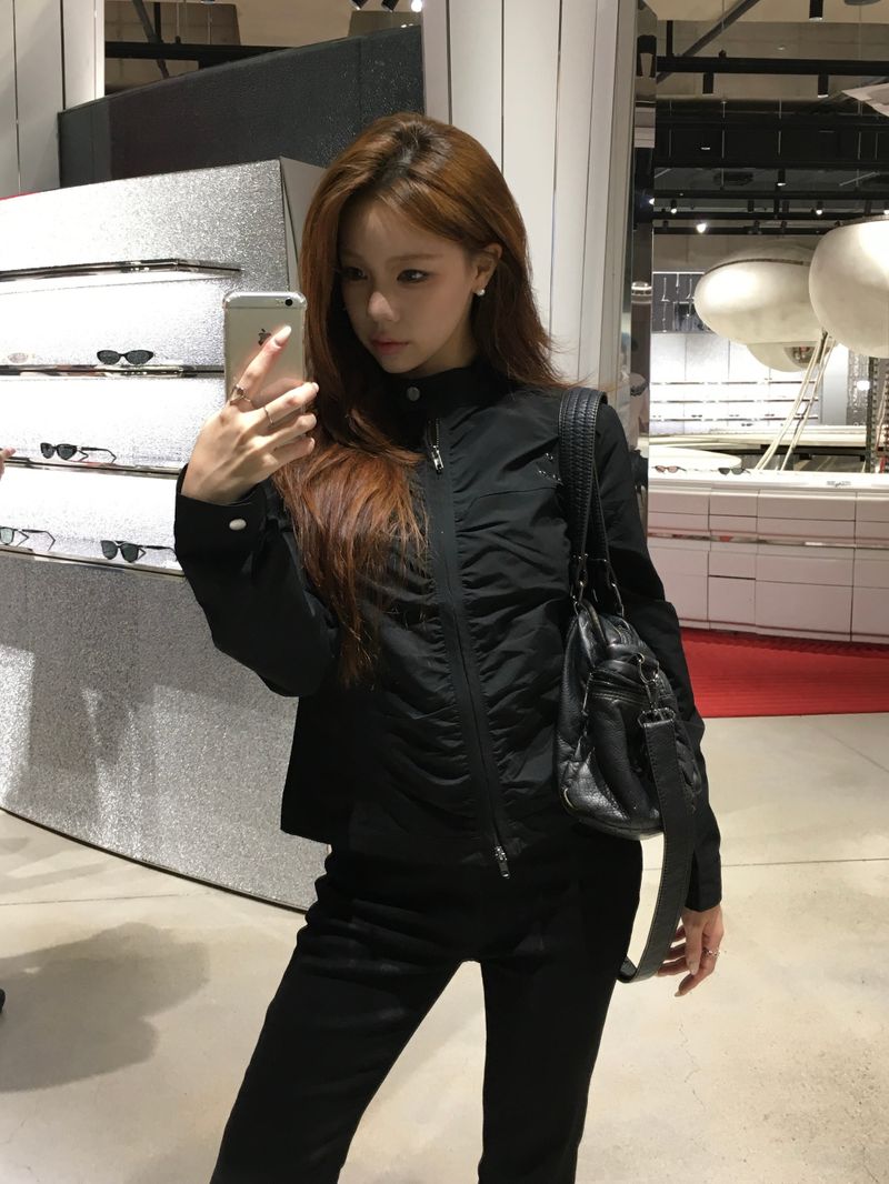 Rosy Shirring Cotton Rider Jacket (3c)
