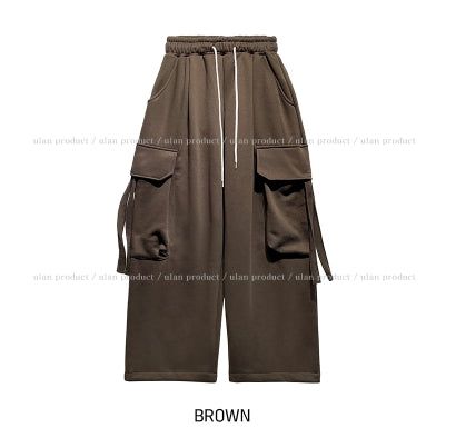 Went Brushed Strap Cargo Training Pants