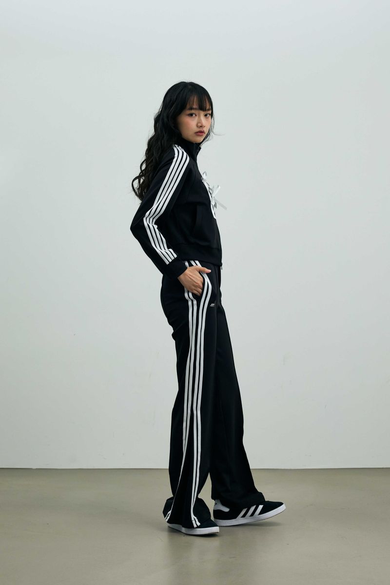 JOEL JERSEY TRACK PANTS / BLACK