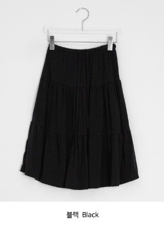 Tane Tiered Layered Midi Skirt
