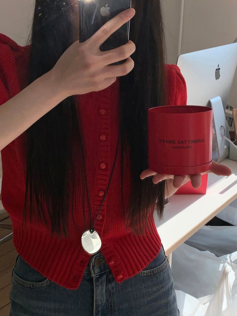 [MADE] Rendez Cashmere Puff Cardigan