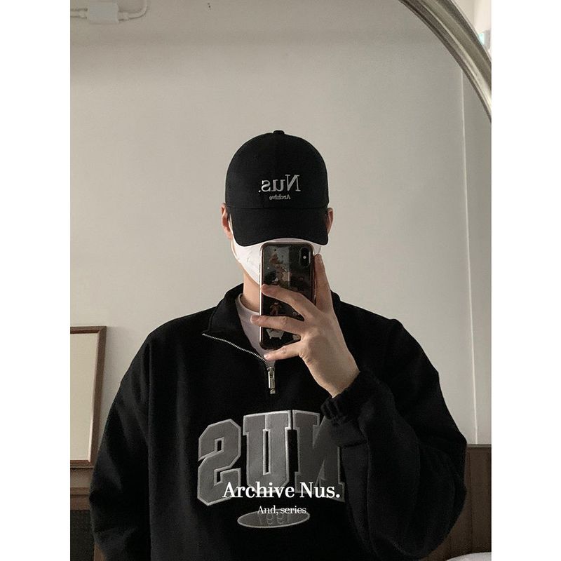 Huke x Nus. half zip-up