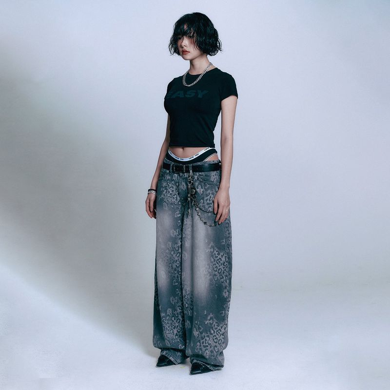 EASY See-through Crop Short Sleeve - Black