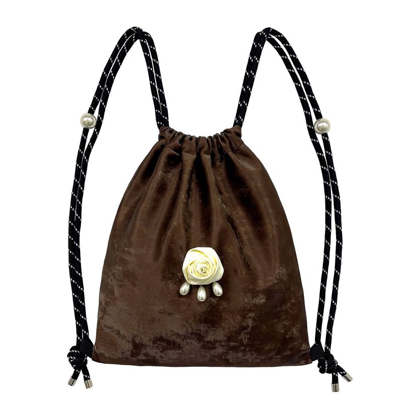 OTHER-worldly（アザーワールドリー）の「Rose Drop Pearl Gym Sack [Brown]（Bags）」