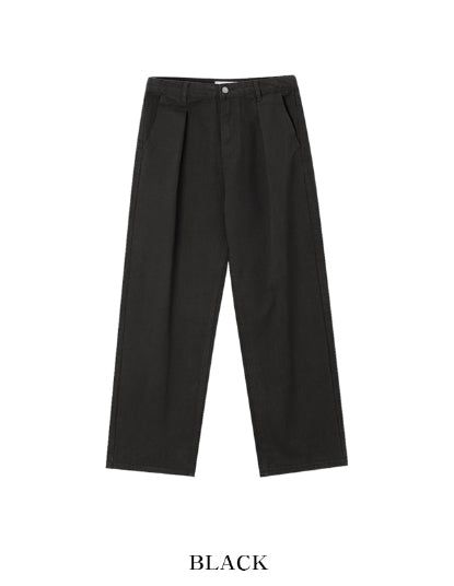 Cent Reverse Pintuck Cotton Pants
