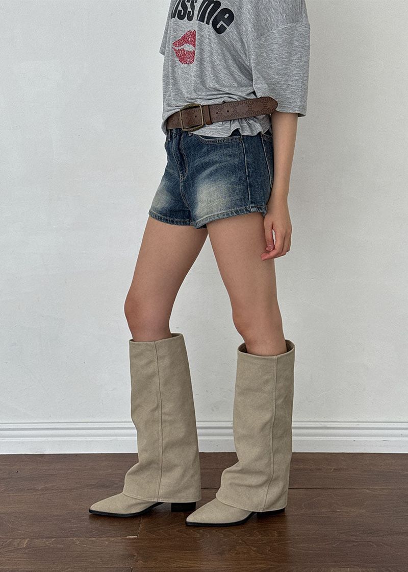 LINEN WESTERN BOOTS