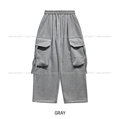 Went Brushed Strap Cargo Training Pants