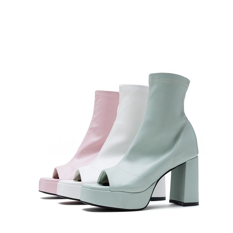 Open Toe Block Heel(Mint)