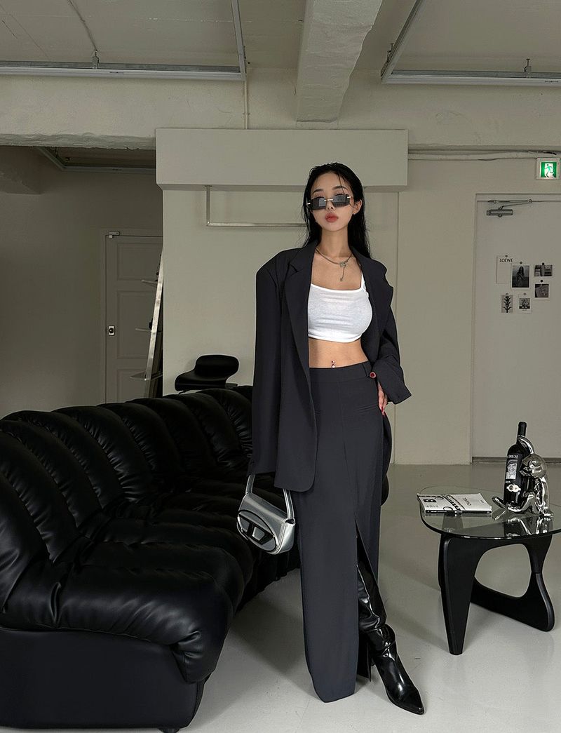 Delight-J(ディライトジェイ)の「mega deep slit maxi long skirt(Skirts)」