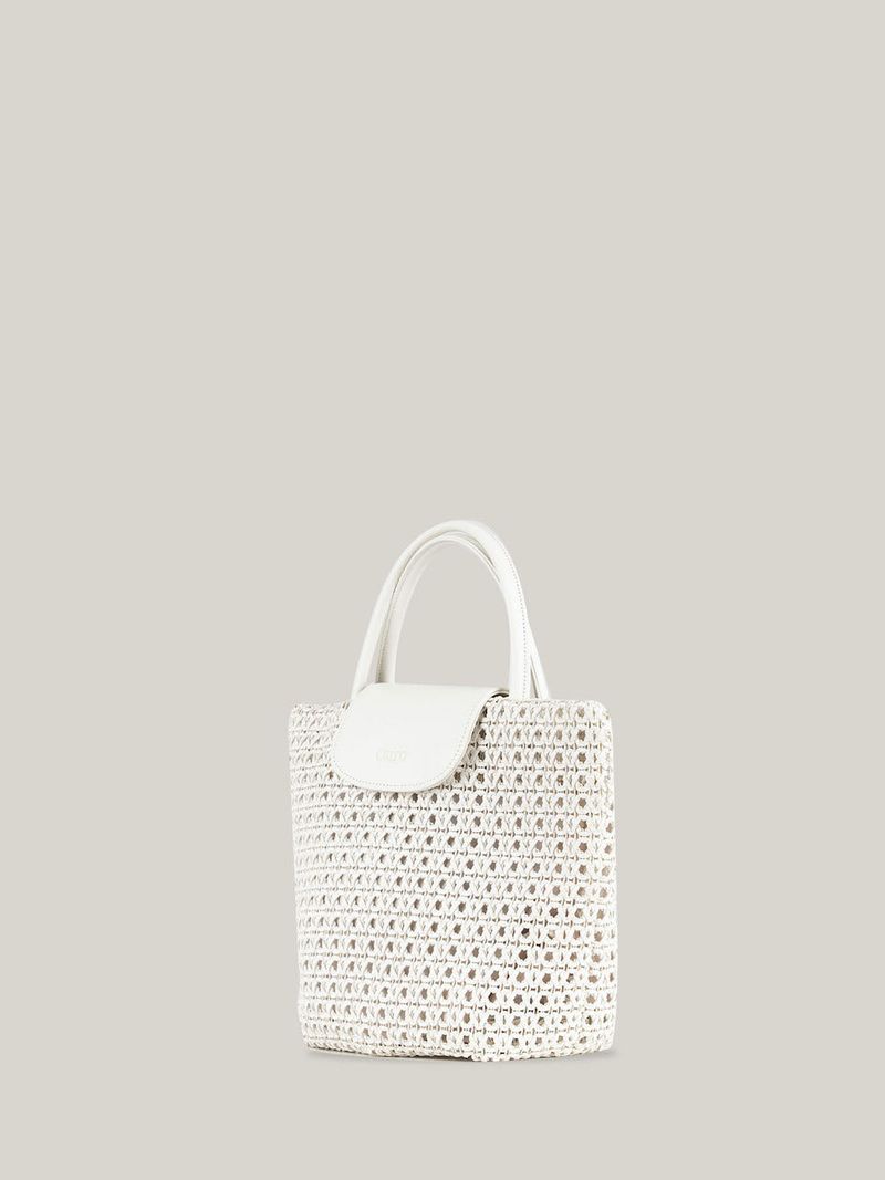 LEATHER BASKET BAG [ SHELL ]