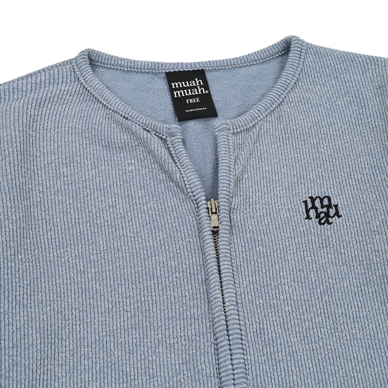 STITCH LOGO ZIPUP CARDIGAN