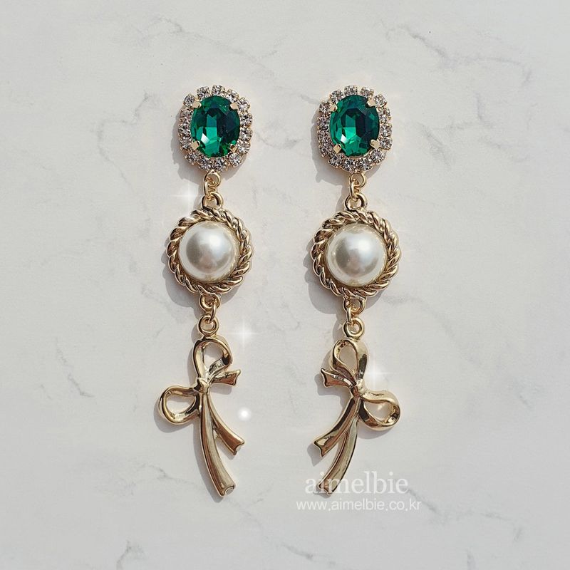 Emerald Preppy Royal Earring