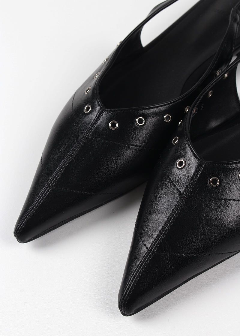 EYELET STILETTO SLINGBACK