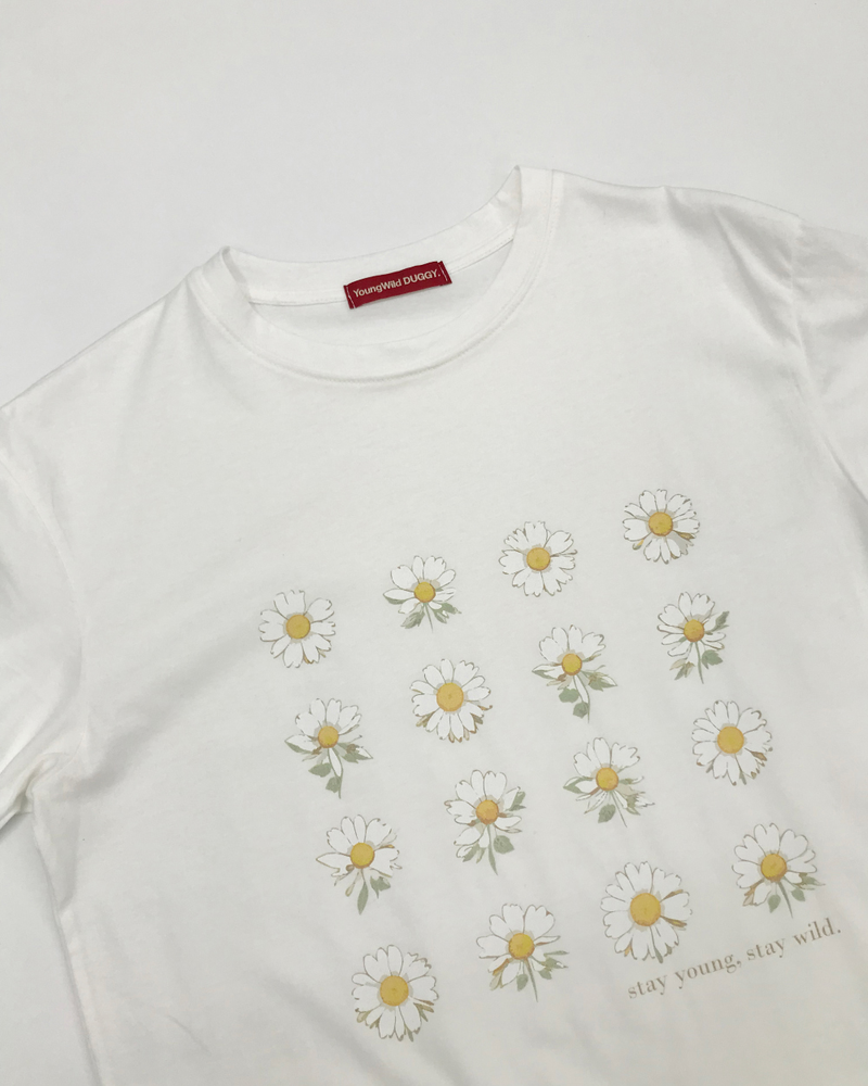 YWD FLOWER T-SHIRTS (3color)