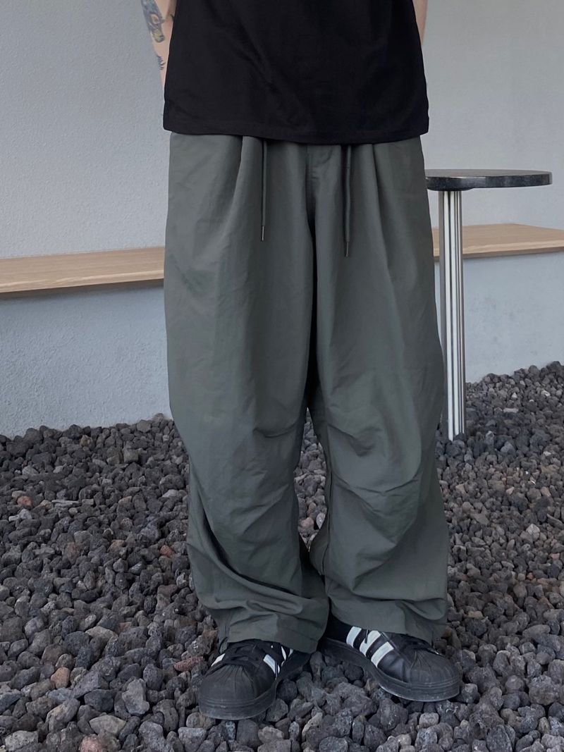 Nylon Basic Balloon Pants 3C