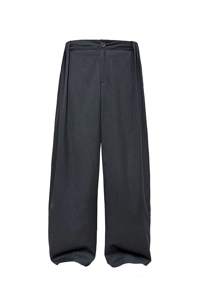 JCAESAR(ジュリウス・シーザー)の「Striped Pleated Wide Leg Pants(Pants)」
