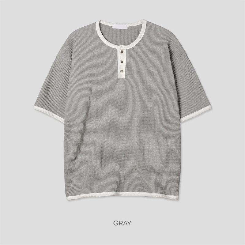 Daying waffle short sleeve T-shirt -5C