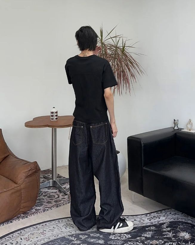 Ropel Summer Non-Faded Raw Denim Pants