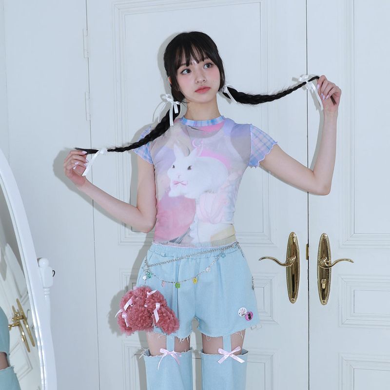 0 4 bunny check mesh top