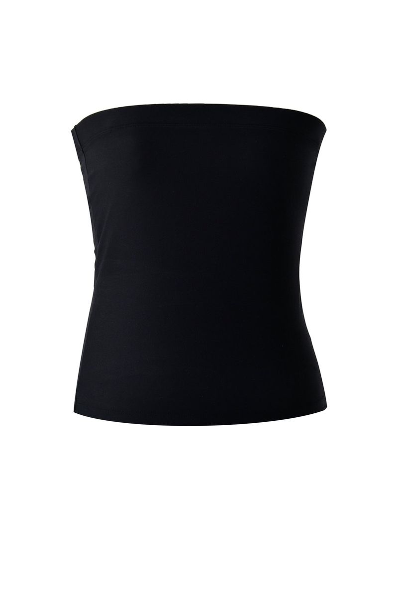 4-way multi tricot jersey span tube top (black)