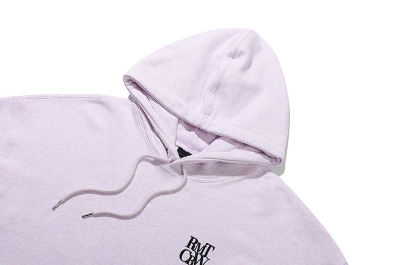 RECENT LOGO HOODIE_MELANGE LIGHT PURPLE