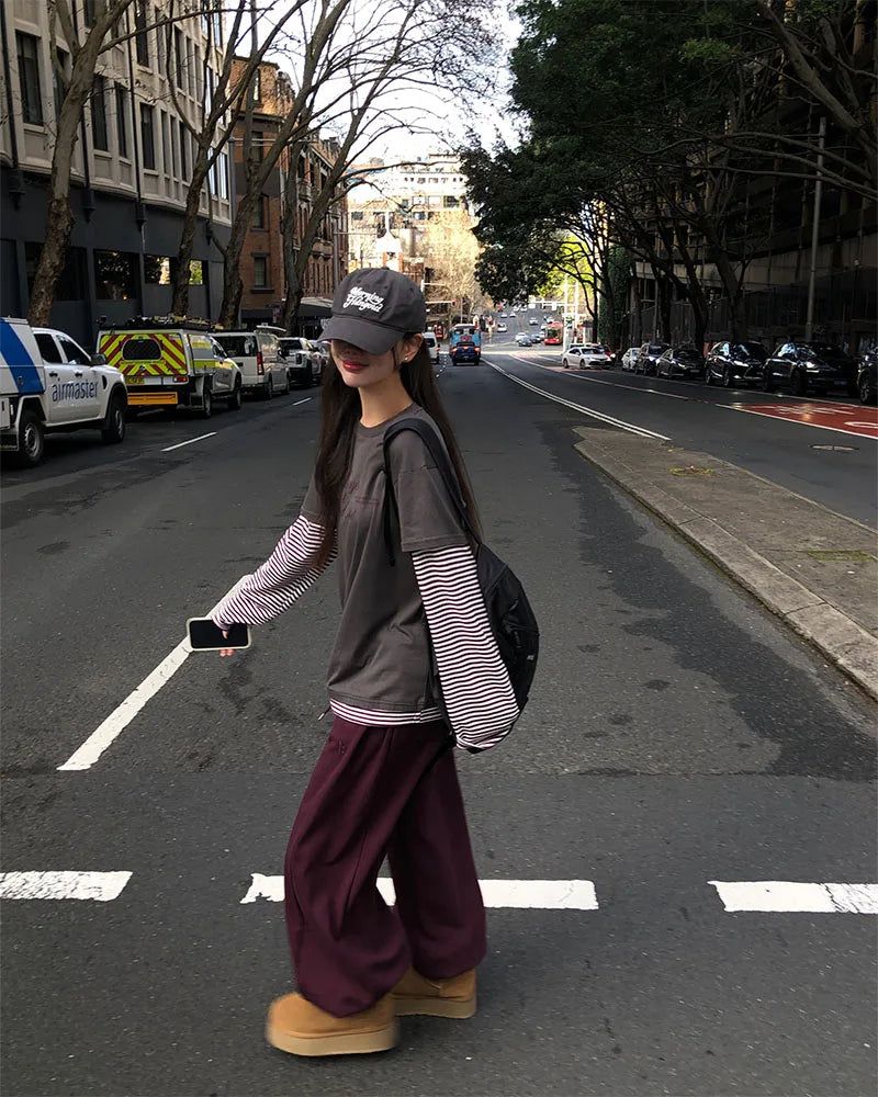 BEIDELLI（ベイデリー）の「[ORIGINAL] Mixed-Layered Striped Long-Sleeve T-Shirt（Tops）」