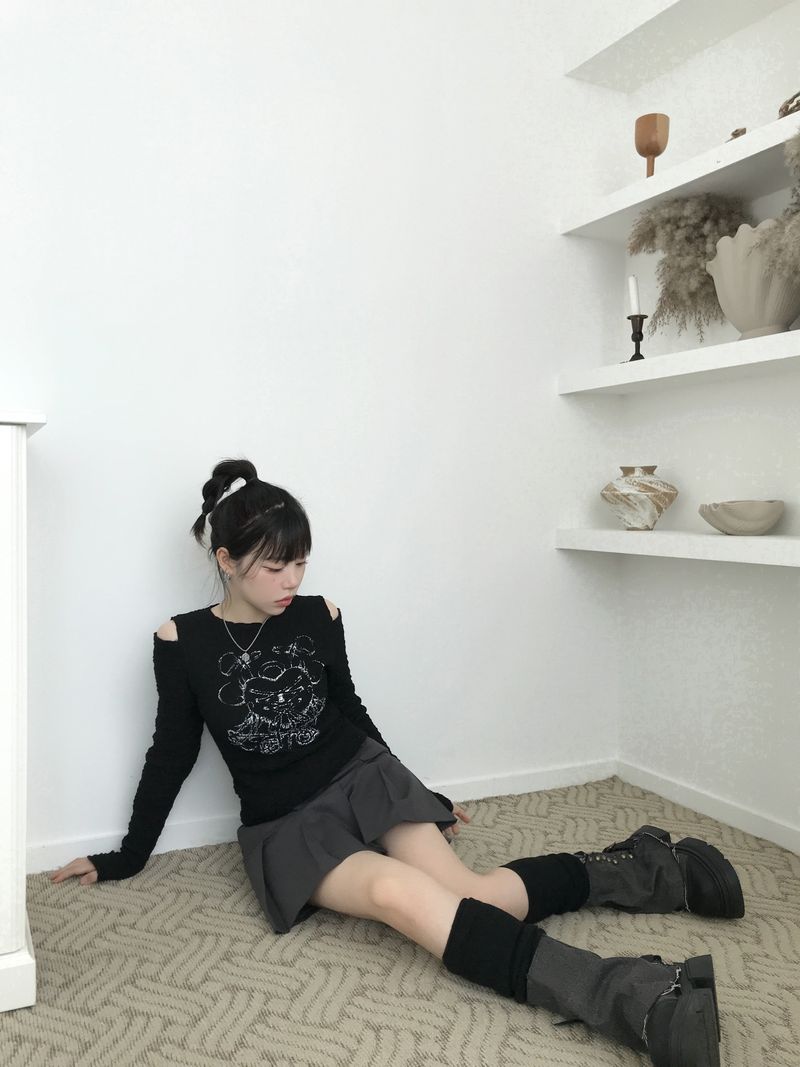 Heart Lock Cutout T-shirt
