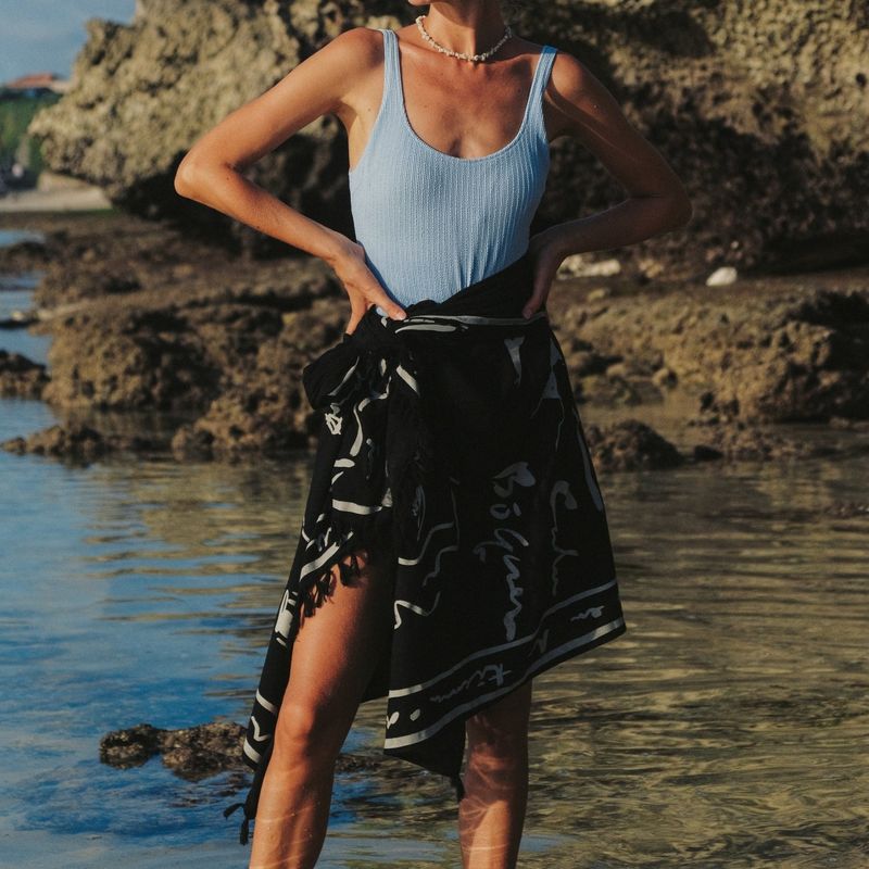 [Eco blanket] Mallorca - Black