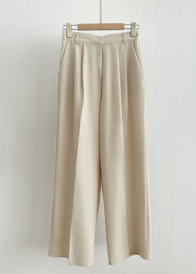 Botel Two Pintuck Wide Slacks