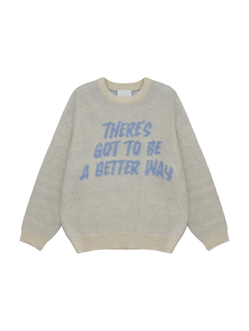 Message Play Wool Blend Knit 233222384