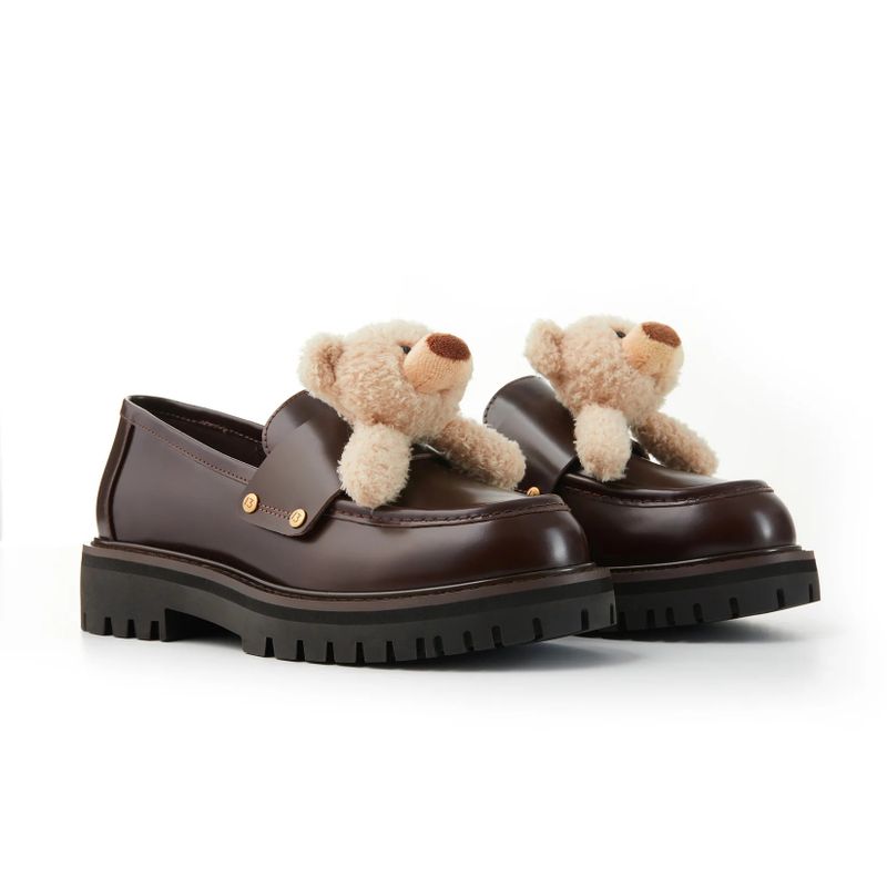 13DE MARZO Bear logo Loafers
