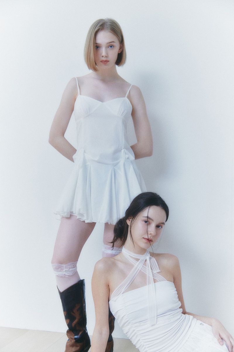 PAIN OR PLEASURE（ペインオアプレジャー）の「ARIEL LACE DRESS white（Dresses）」