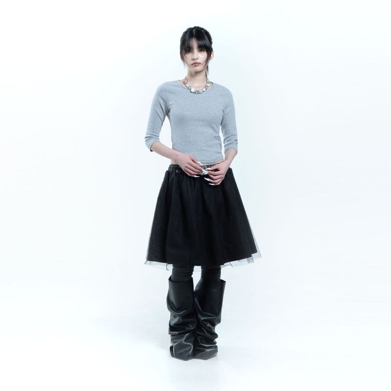 Plain 3/4 Tee 003