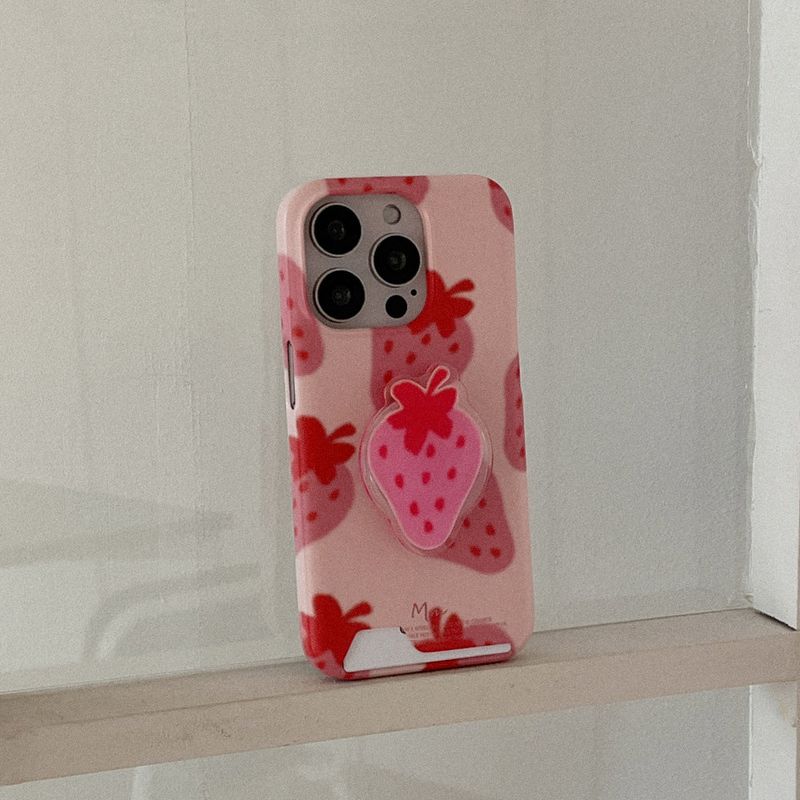 mademoment（メイドモーマン）の「[Mademoment]ストロベリーディライトパターンデザインアイフォンカードケース（スマホグッズ/小物）」