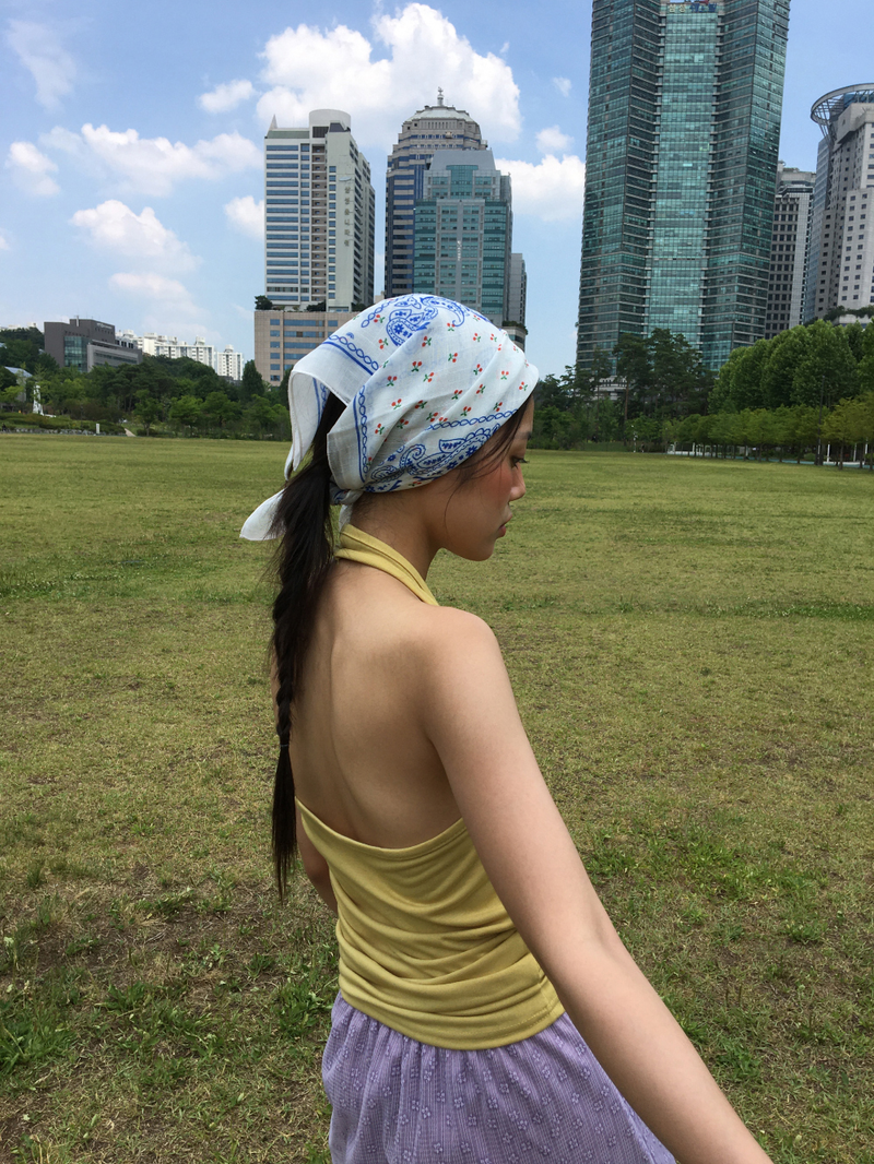 Cherry Paisley Bandana (2color)