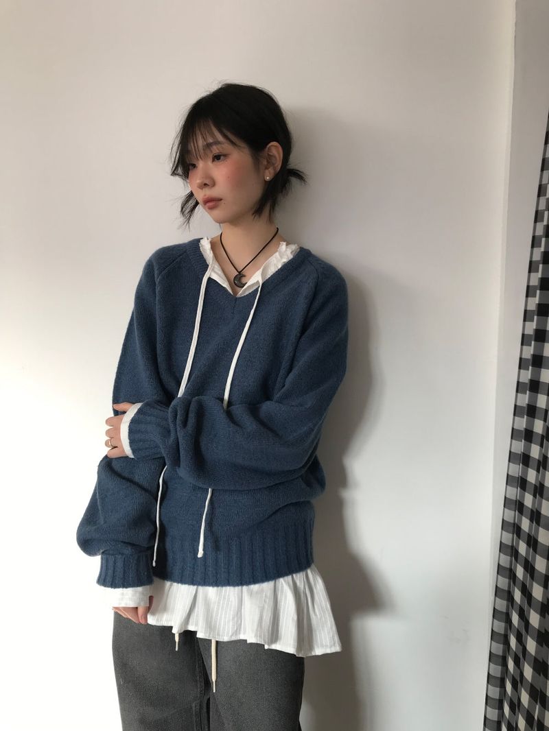 PREP V-Neck Knit (8color)