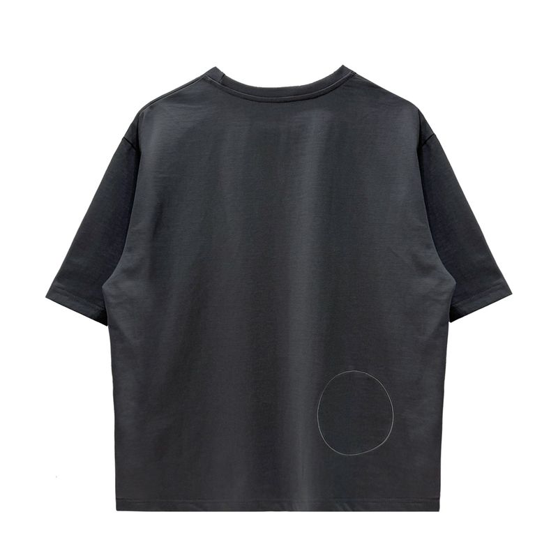 ジェンダーレス ㅁ Tシャツ - チャコール