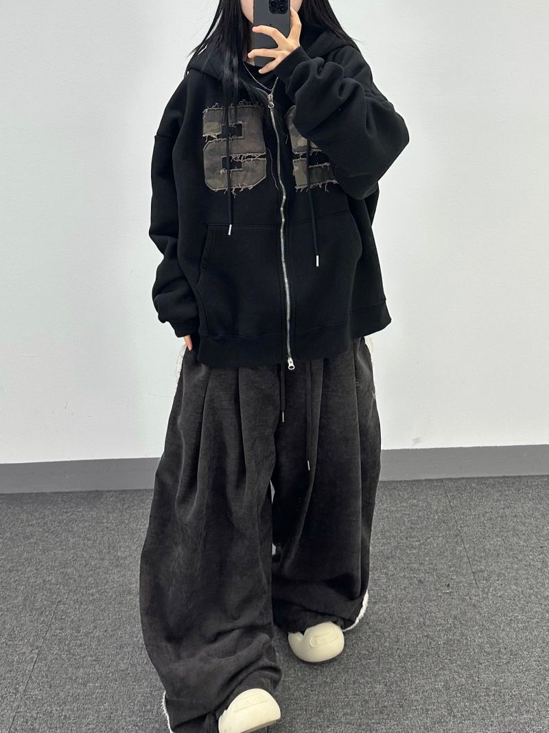 terry four pintuck pants