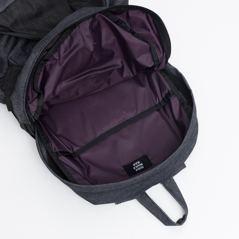 Knotted Backpack (Denim-Black)