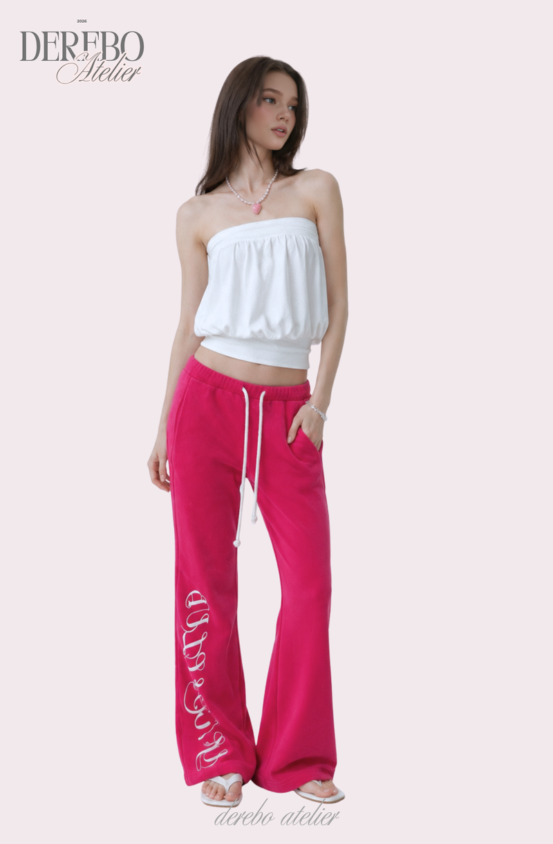 Lounge Lettering Mint Long Pants (PANTS)